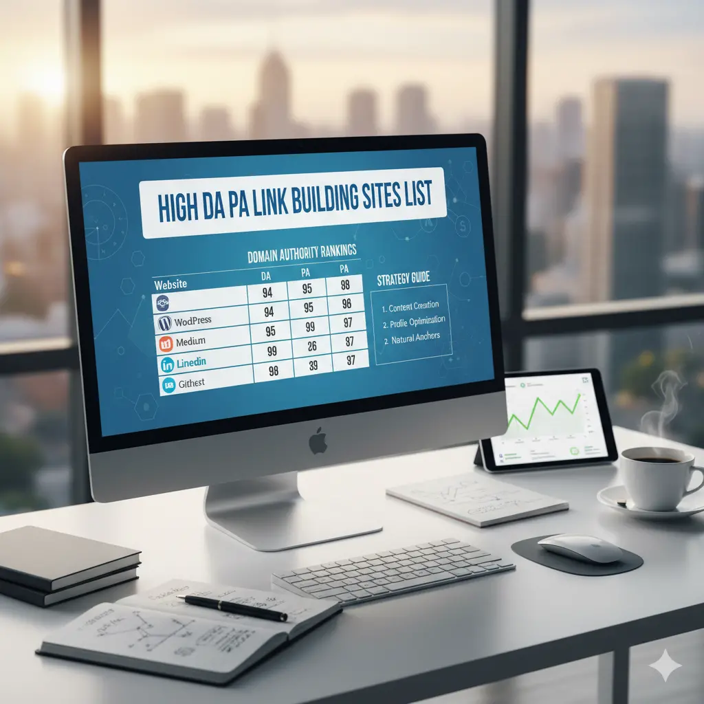 High DA PA Link Building Sites List (Updated & Verified)