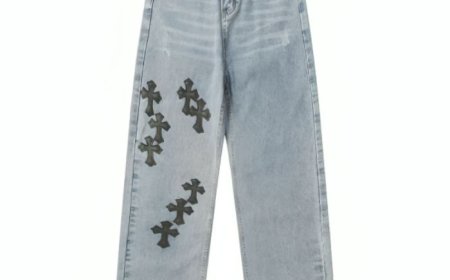 Chrome Hearts New Jeans and Jewelry Sets