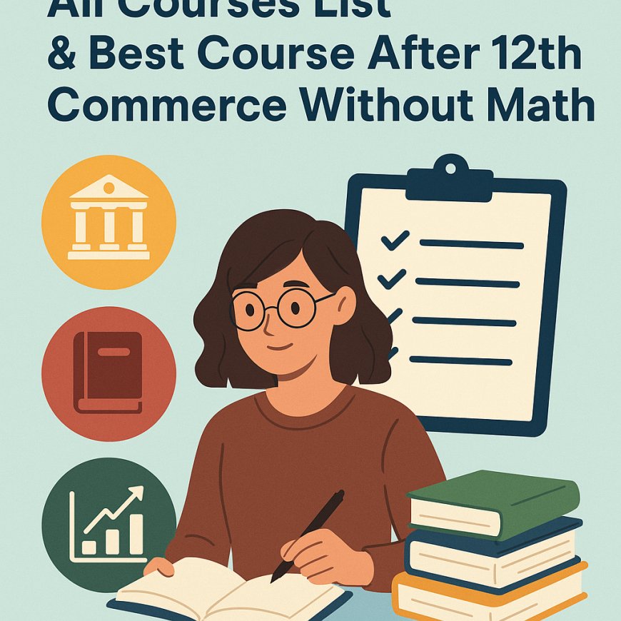 After 12th All Courses List & Best Course After 12th Commerce Without Maths